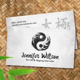 Tai Chi och Qigong - Yin Yang Symbol Visitkort