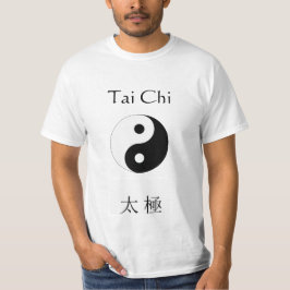 Tai-Chi och Yin Yang T-tröja Tee Shirt