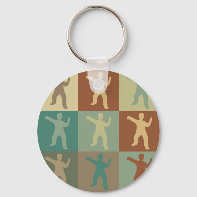 Tai Chi Pop Art Nyckelring (Framsida)