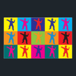 Tai Chi Pop Art Poster<br><div class="desc">Tai Chi Pop Art. Om Tai Chi är din hobby,  ockupation eller besatthet,  visa den med underbara Tai Chi t-shirts,  mugg,  klistermärken med mera. De är också underbara gåvor till andra Tai Chi fläkt!</div>
