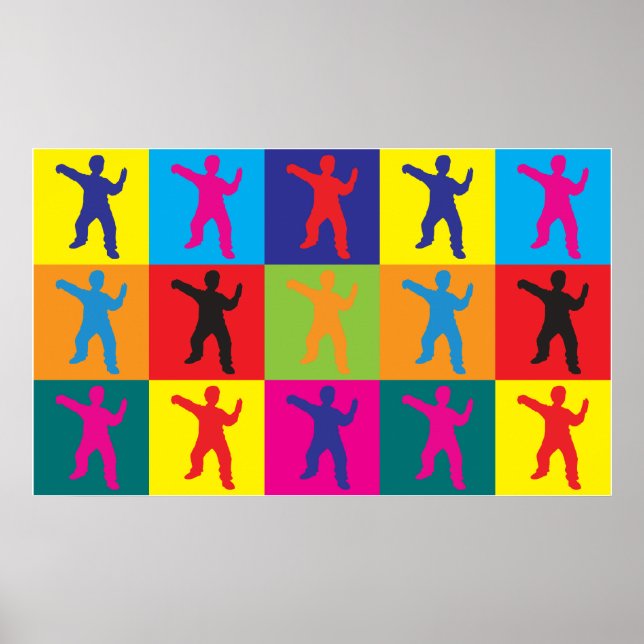 Tai Chi Pop Art Poster (Framsidan)