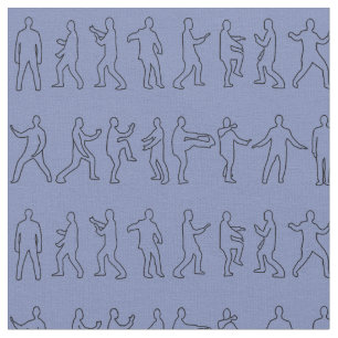 Tai Chi Postures Fabric Tyg