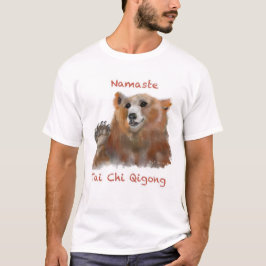Tai Chi Qigong Bear White T Shirt
