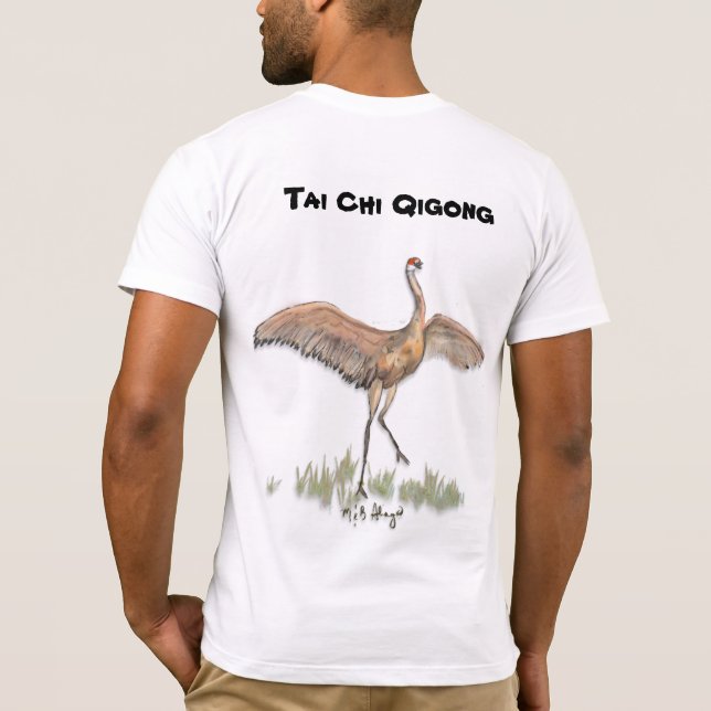 Tai Chi Qigong Crane T Shirt (Baksida)