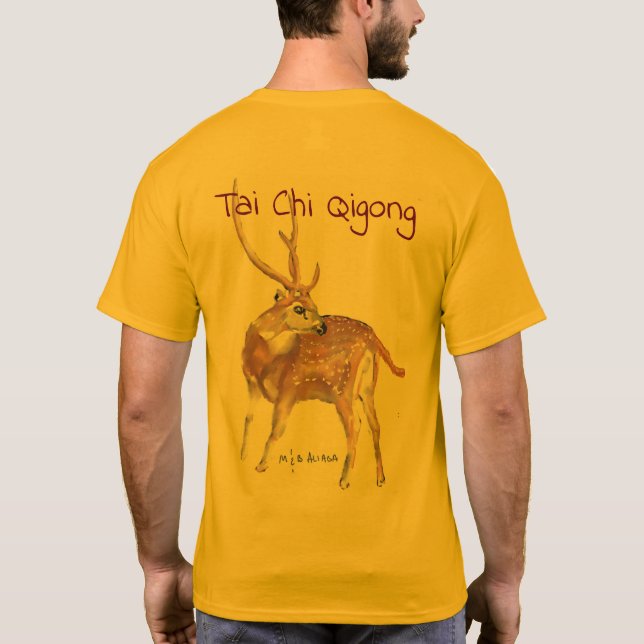 Tai Chi Qigong Hjort T Shirt (Baksida)