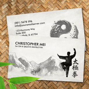 Tai Chi & Qigong Instruktör Visitkort