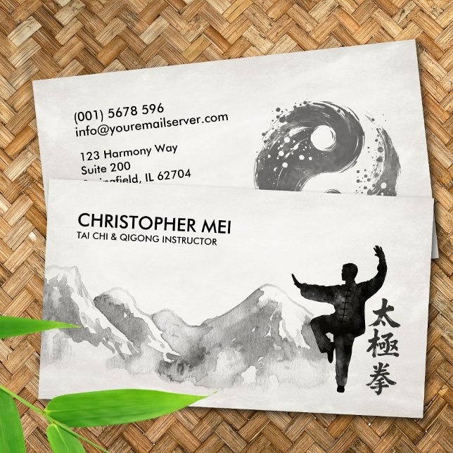 Tai Chi & Qigong Instruktör Visitkort (Skapare uppladdad)
