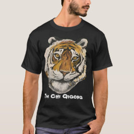 Tai Chi Qigong Large Tiger Ansikte T Shirt