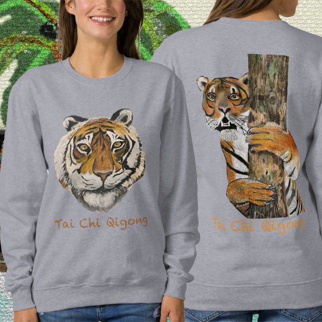 Tai Chi Qigong Tiger Women's Sweatshirt T Shirt (Skapare uppladdad)