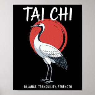 Tai Chi Qigong Trane Kampkonst Yoga Meditation Poster