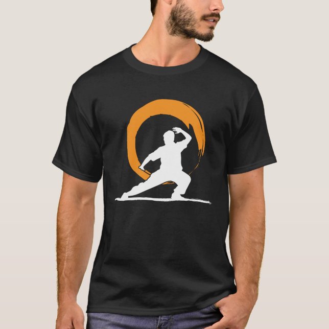Tai Chi Qigong Zen-cirkelsymbol T Shirt (Framsida)