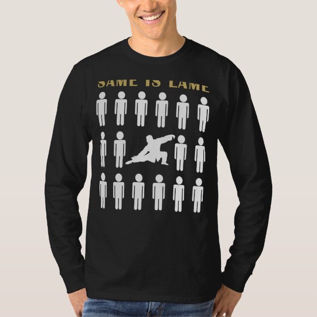Tai-Chi Samma är Lame Tee Shirt - Flöde in i Humor (Framsida)