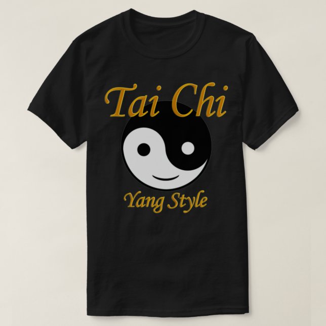 Tai Chi Small Guld T Shirt (Design framsida)