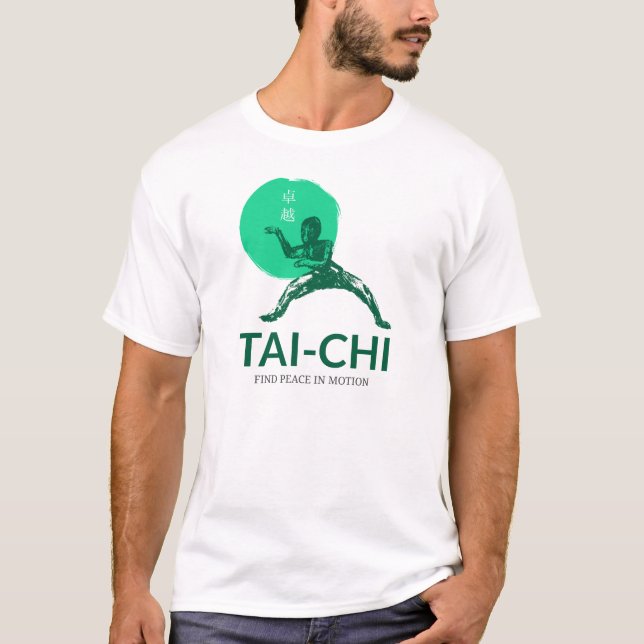 Tai-Chi söker fred i Rörelse T Shirt (Framsida)