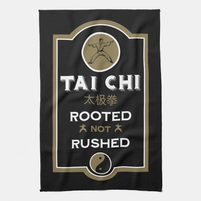 Tai Chi-utövarpresent Kökshandduk (Vertikal)
