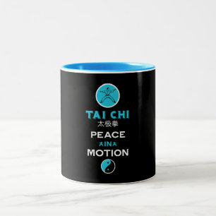 Tai Chi-utövarpresent Två-Tonad Mugg