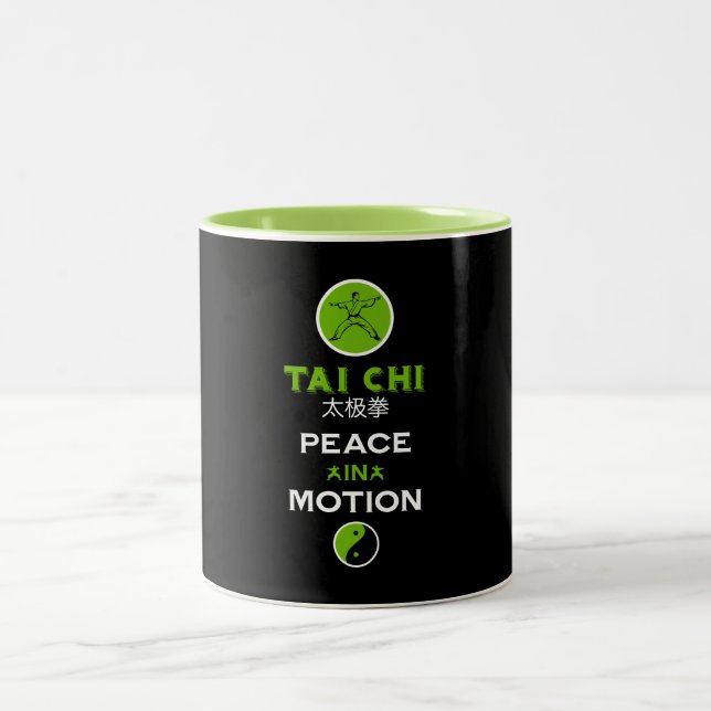 Tai Chi-utövarpresent Två-Tonad Mugg (Center)