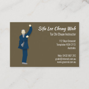 Tai Chi Visitkort