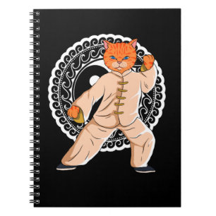 Tai Chi Ying Yang Tai Chi Cat Anteckningsbok