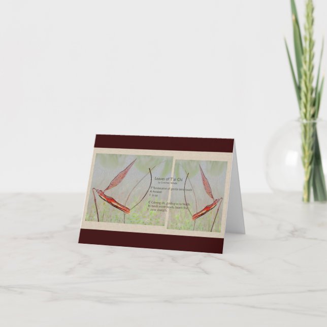 Tai-chien noterar kortet kort (Framsida)