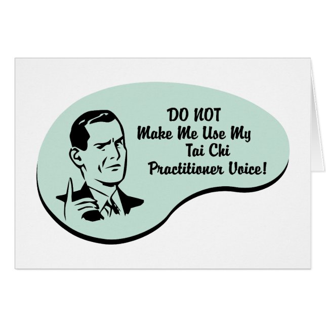 Tai-Chipraktiker uttrycker Hälsningskort (Framsidan Horizontal)