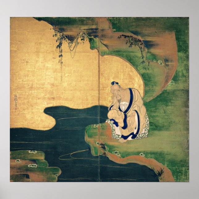 Tai Gong Wang av Ogata Korin Poster (Framsidan)