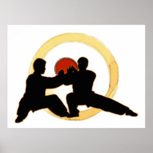 Tai Ji Push Händer Poster