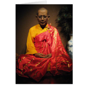 Tai Sue Yen Boon ... Kinesiskt buddistiskt Munk-ko Hälsningskort