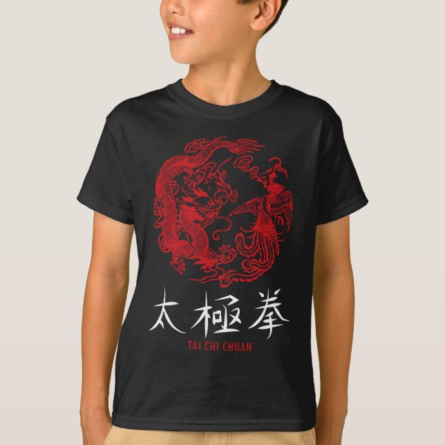 Taichi Master Tai Chi Chuan Chinese Meditation Mar T Shirt (Framsida)