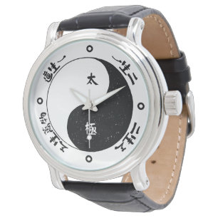 Taichi Ying och Yang Chinese Character-ring watch Armbandsur