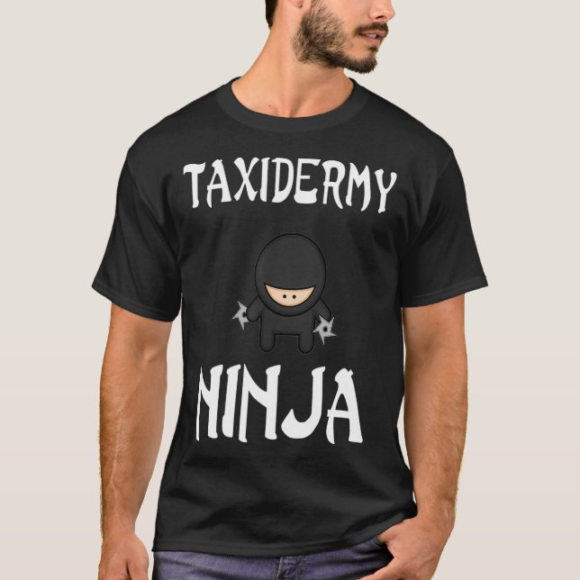 Taidermy Ninja Funny shuriken shirt Ninjas ninja T (Framsida)