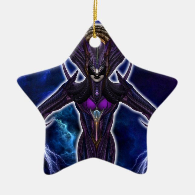 Taidushan Empress Chinsisha Julgransprydnad Keramik (Framsidan)