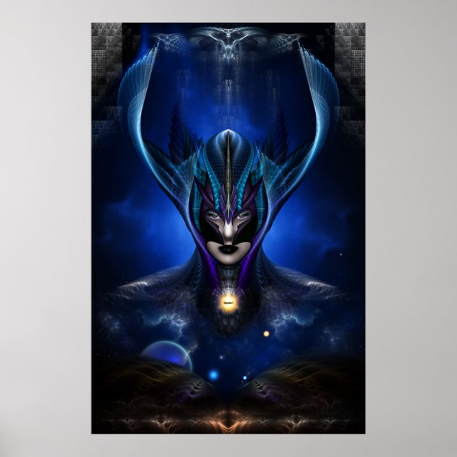 Taidushan Sai Shadow Blue Archival Poster (Framsidan)