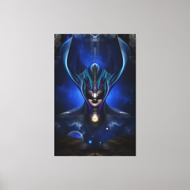 Taidushan Sai Shadow Blue Kanvastryck (Framsida)