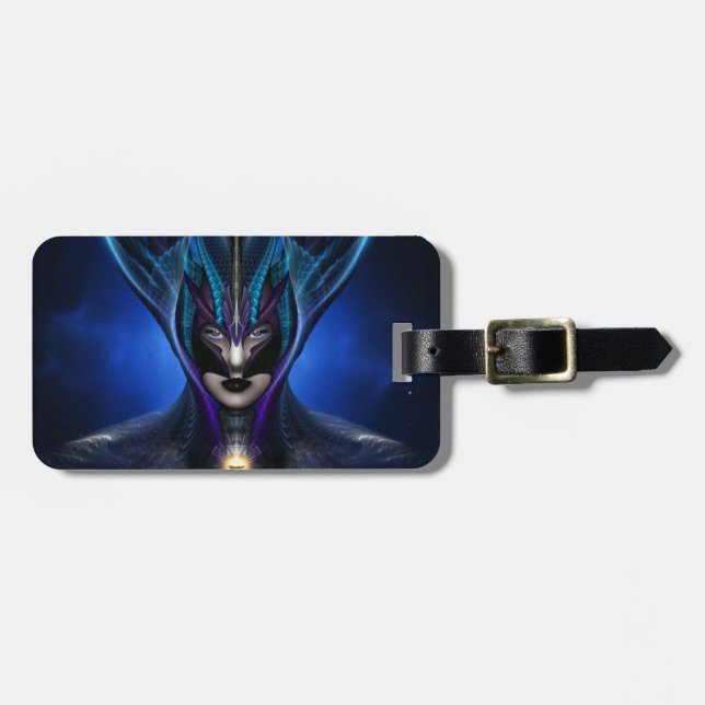 Taidushan Sai Shadow Blue Luggage Tag Bagagebricka (Horisontell Framsida)