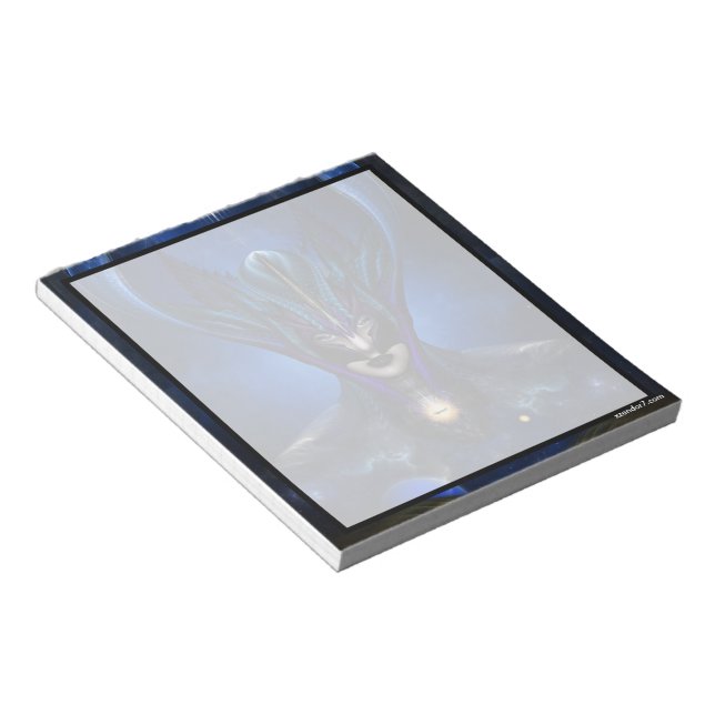 Taidushan Sai Shadow Blue RB Porträtt Anteckningsblock (Vinklad)