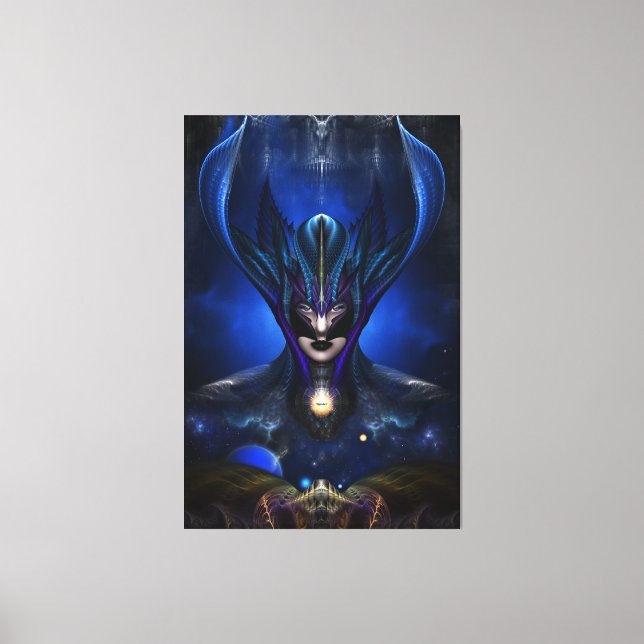 Taidushan Sai Shadow Blue RB Porträtt Kanvastryck (Framsida)