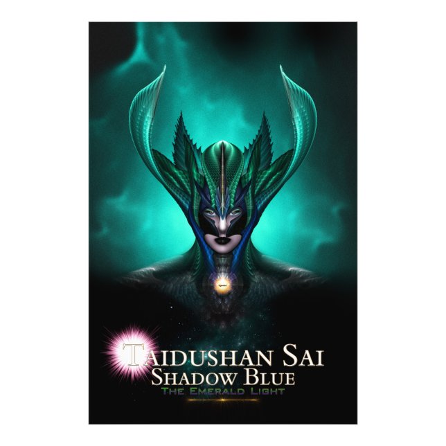 Taidushan Sai Shadow Blue TEL Photo Print Fototryck (Framsidan)