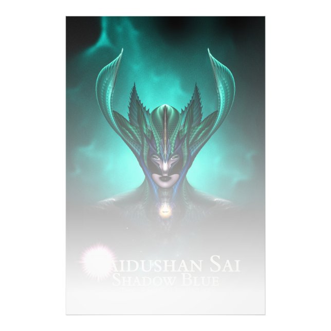 Taidushan Sai Shadow Blue TELGR Photo Print Fototryck (Framsidan)