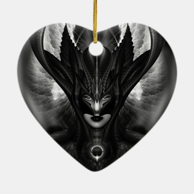 Taidushan Sai TOT BlackSun Heart Ornament (Baksidan)
