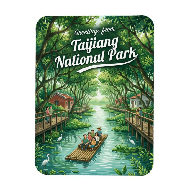 Taijiang nationalpark Taiwan Magnet (Vertikal)