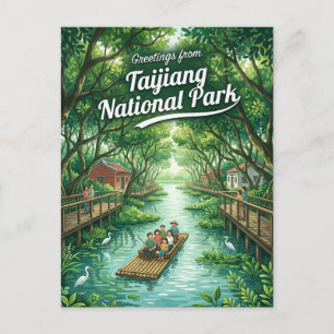 Taijiang nationalpark Taiwan Vykort