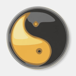 Taijitu_gult Magnet