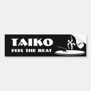 Taiko - känselförnimmelse takten - bildekal