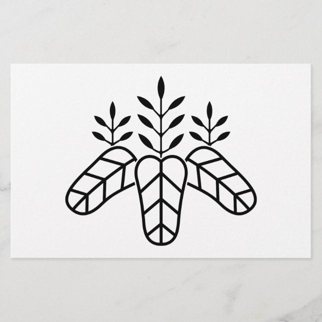 Taiko paulownia brevpapper (Framsida)