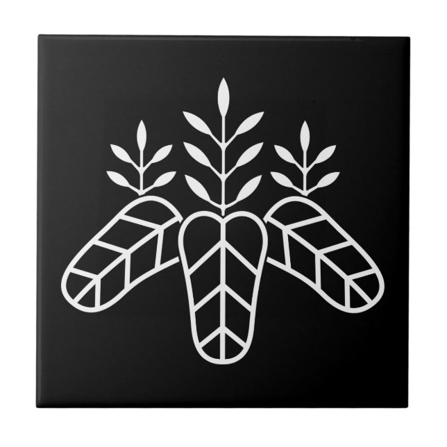 Taiko paulownia kakelplatta (Framsidan)