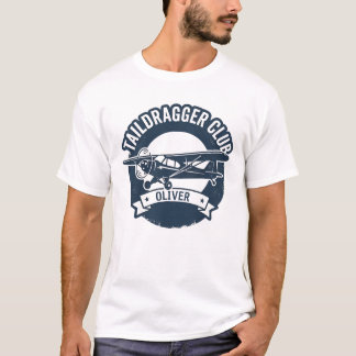 Taildragger Club Vintage Aviation Svanshjulspilot T Shirt