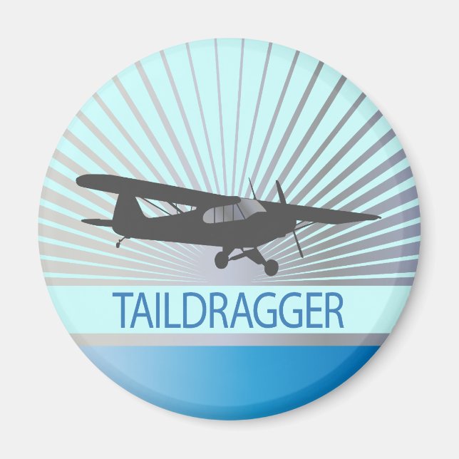 Taildragger-flygplan Magnet (Framsidan)