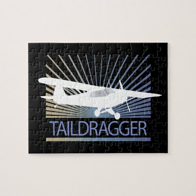 Taildragger-flygplan Pussel (Horisontell)