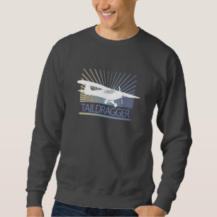 Taildragger flygplan sweatshirt